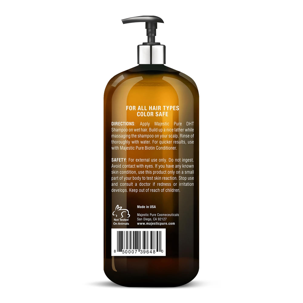 Majestic Pure Biotin Conditioner image featuring rosemary oil for scalp care.