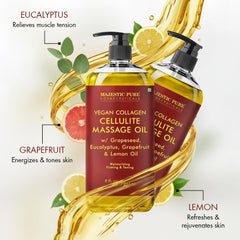 Majestic Pure bottle held in hand showing actual product scale and size