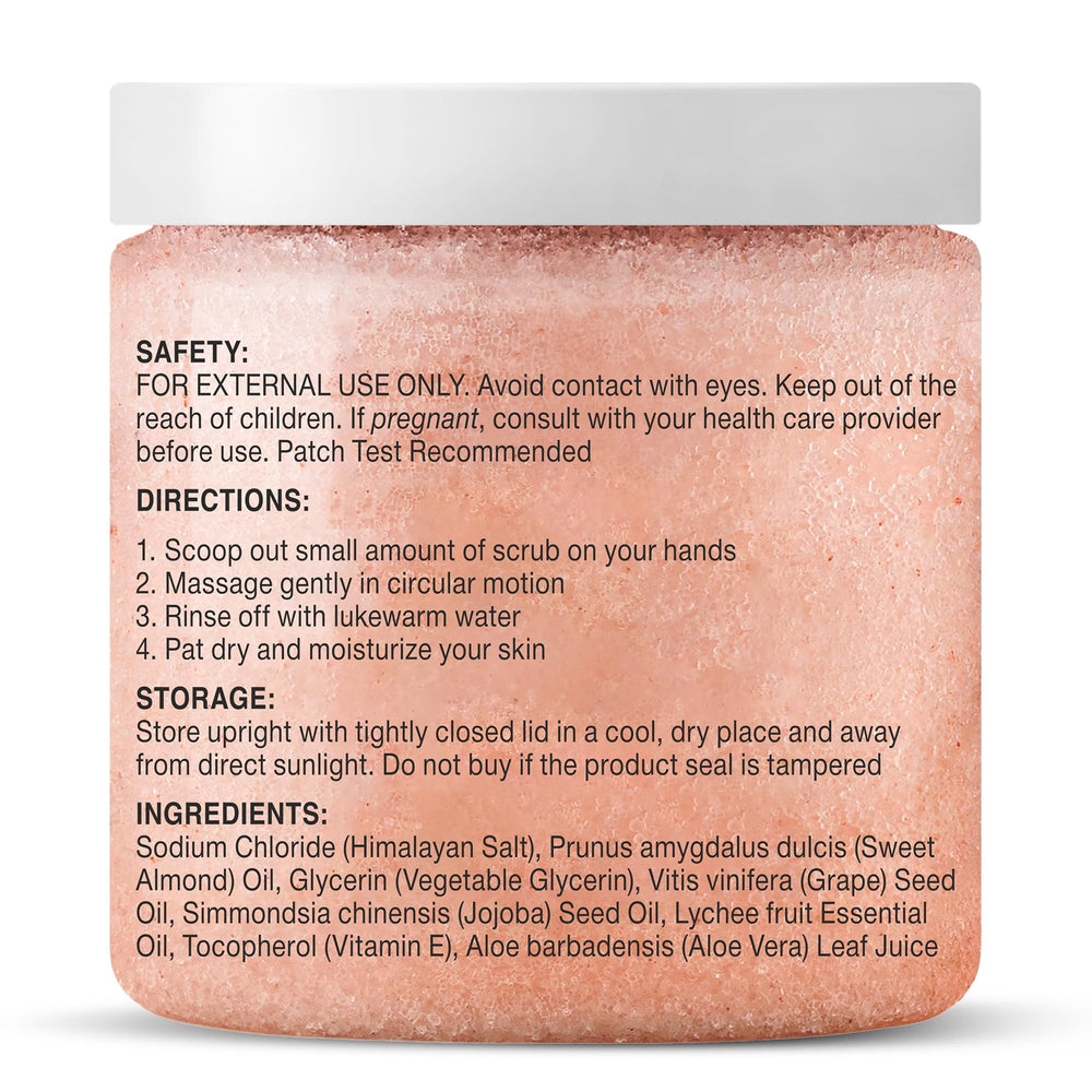 Majestic Pure Himalayan Salt Body Scrub spa routine scene depicts indulgent bathroom ritual