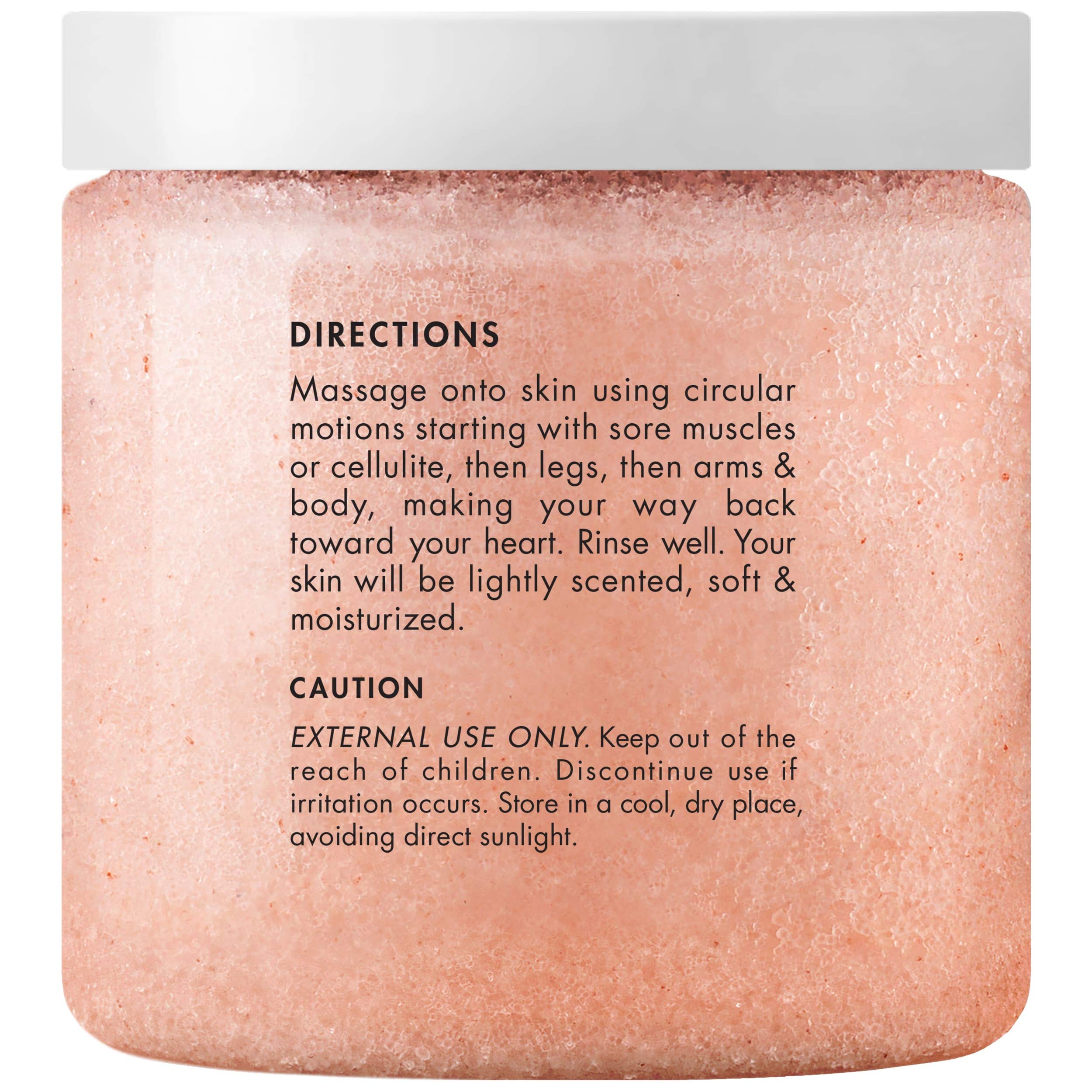 Majestic Pure Himalayan Salt Scrub texture close-up showing exfoliating grains for smoother skin.