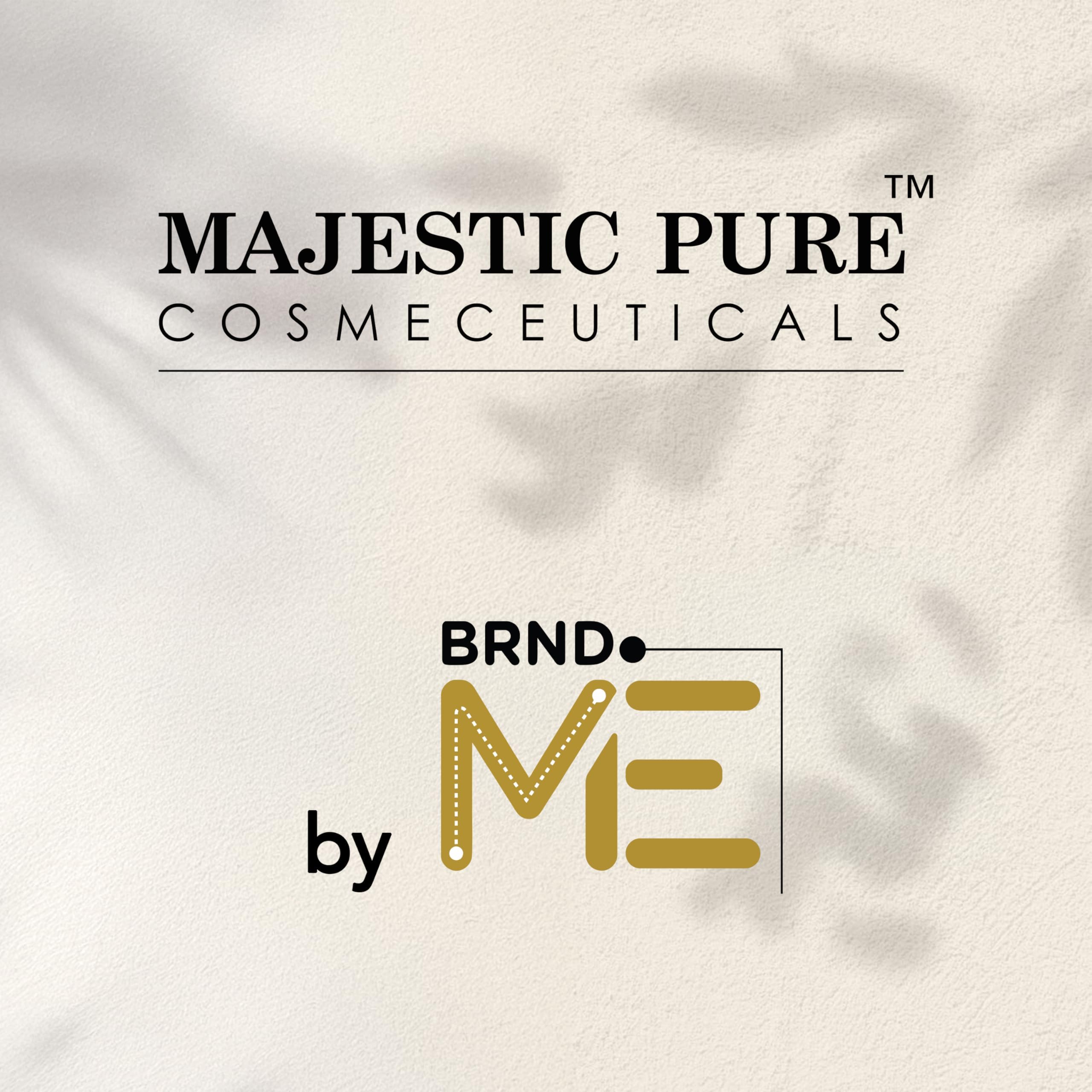 Majestic Pure label close-up showing ingredient list and clean formula benefit
