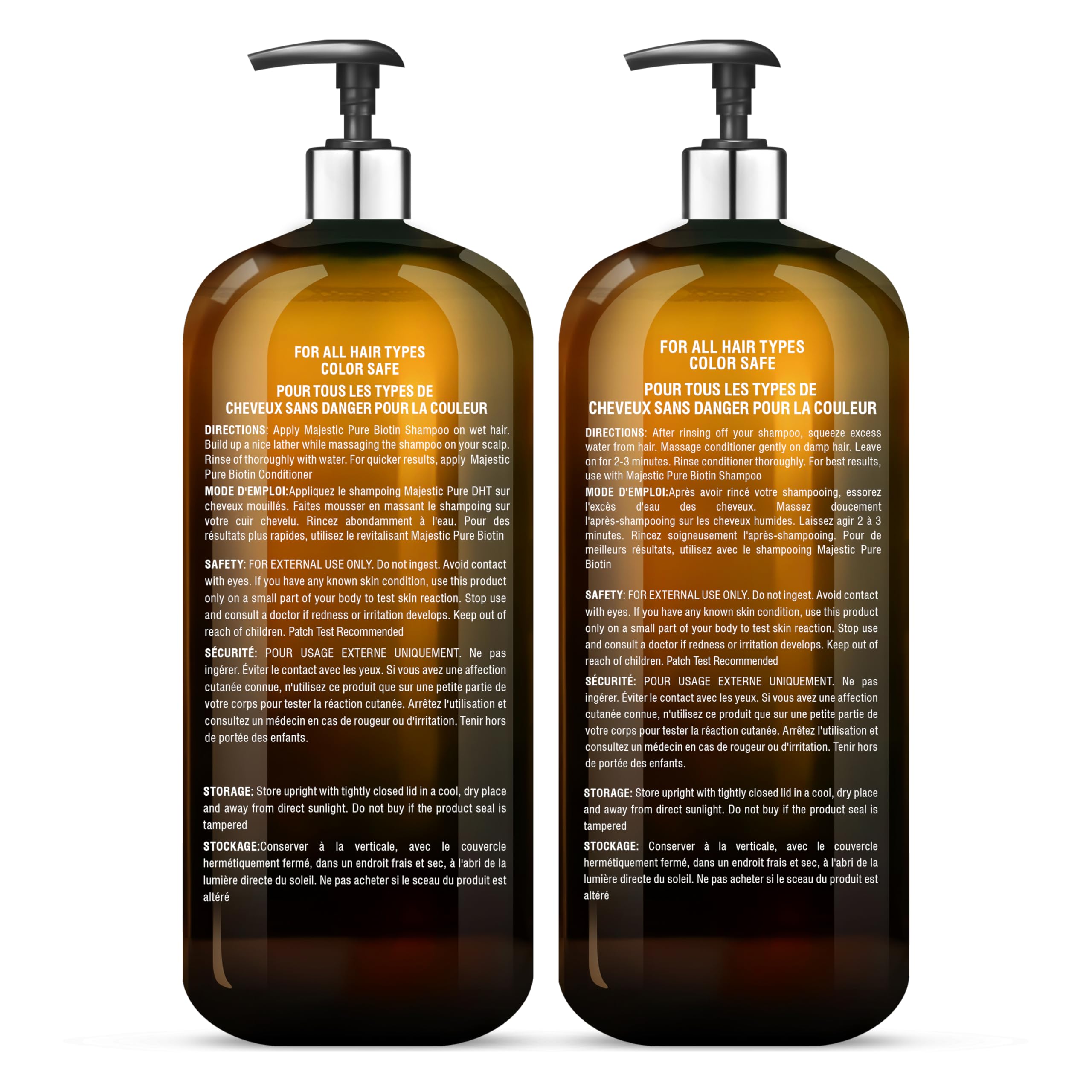 Majestic Pure Shampoo foaming-lather shows gentle cleansing for daily use.