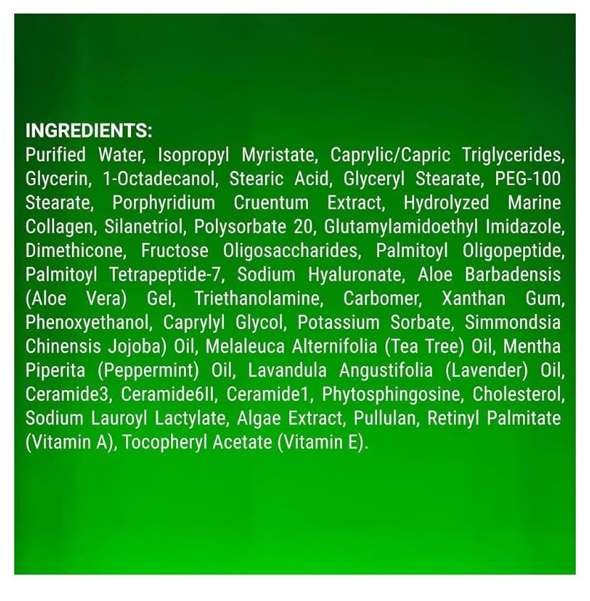 Majestic Pure Tea Tree Oil Cream texture swirl on skin shows rich hydration.