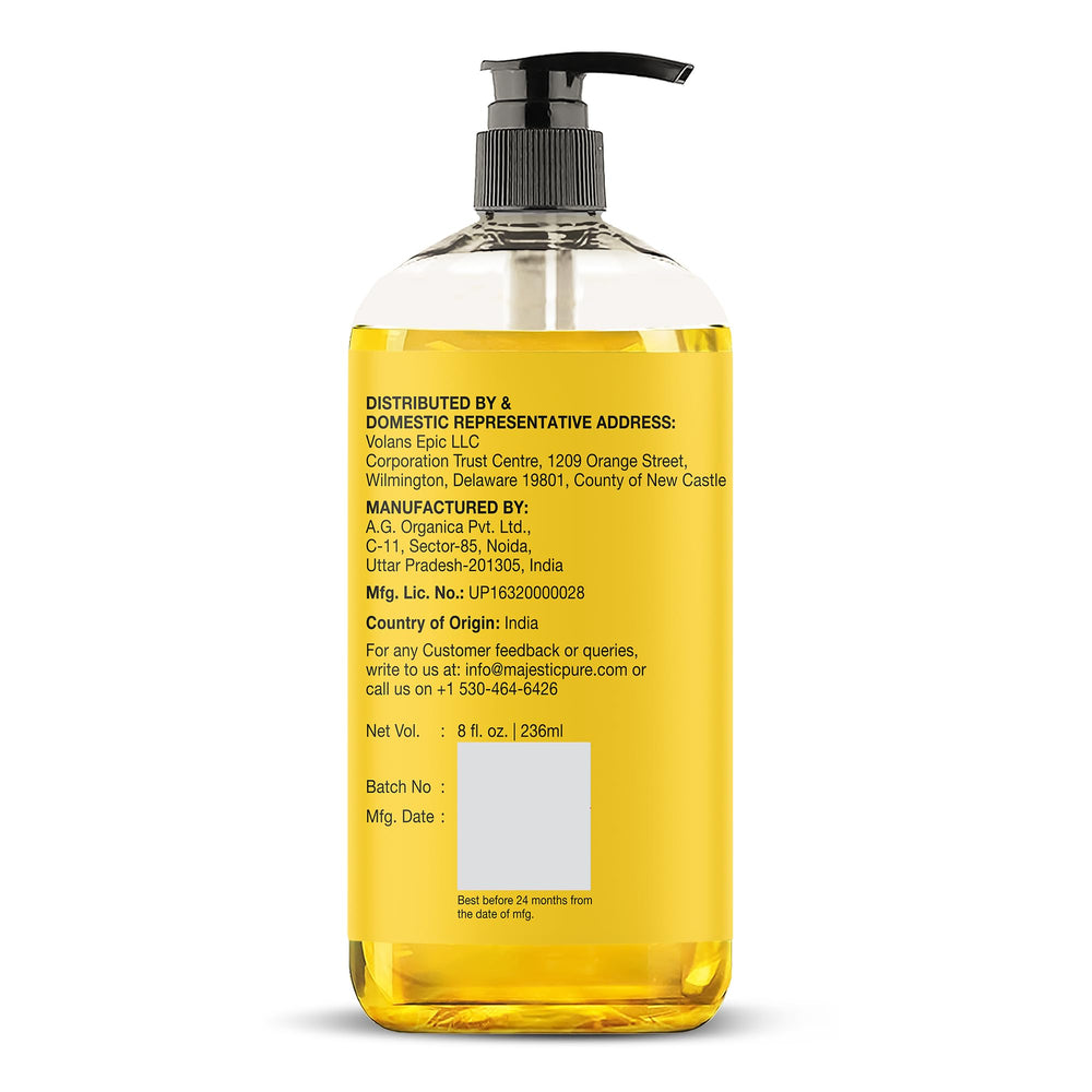 Majestic Pure Vitamin E Oil antioxidant focus for youthful-looking skin.