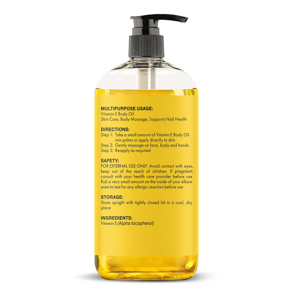 Majestic Pure Vitamin E Oil no scent option suitable for sensitive skin.