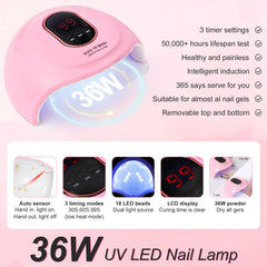 Major Dijit LED nail lamp, quick curing for fast gel polish results.