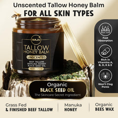 MAJU balm texture close-up showing rich non-whipped moisture