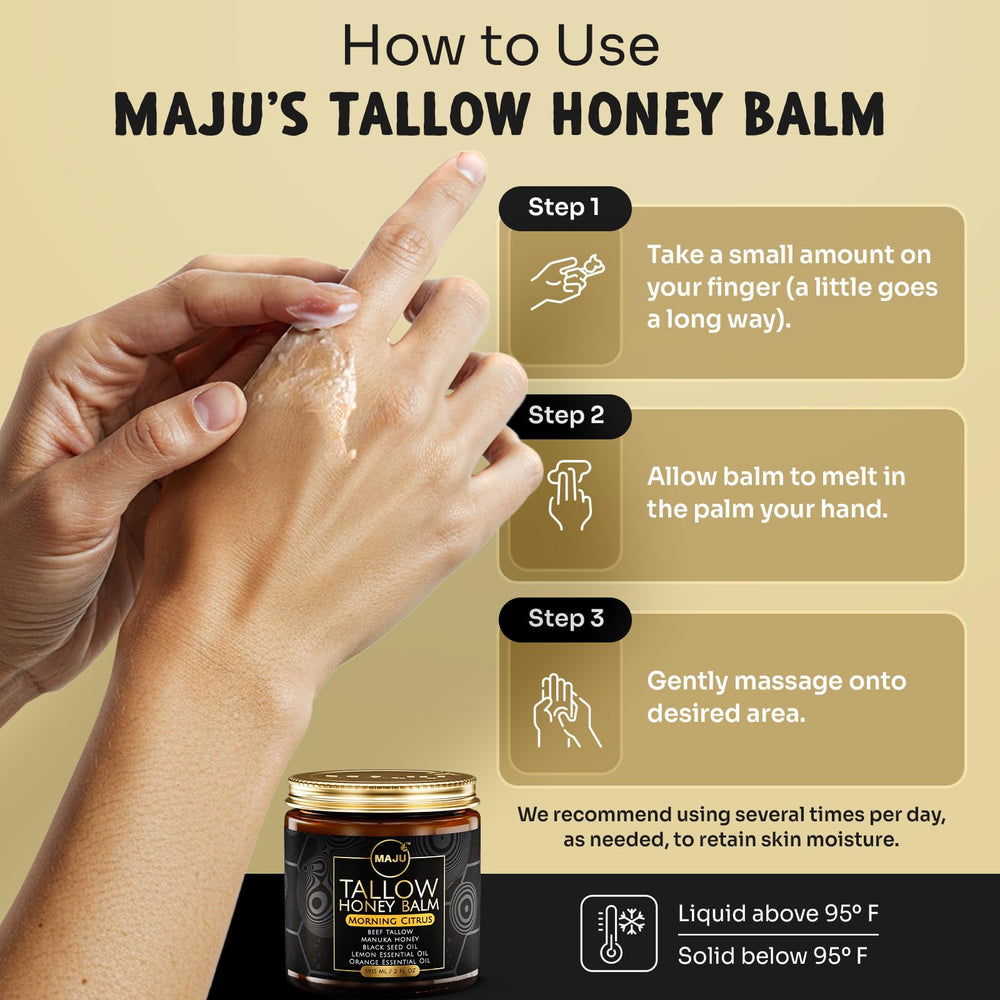 Dry skin areas receiving MAJU hydration after shower