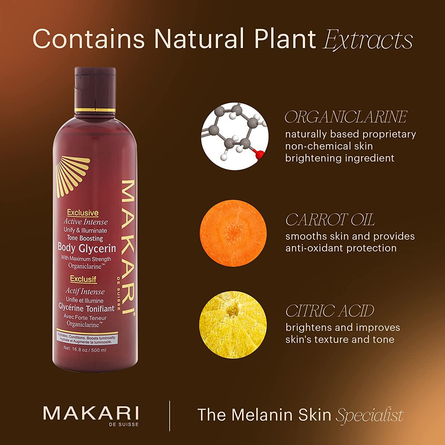 Makari bearberry extract hints at improved brightness and even look