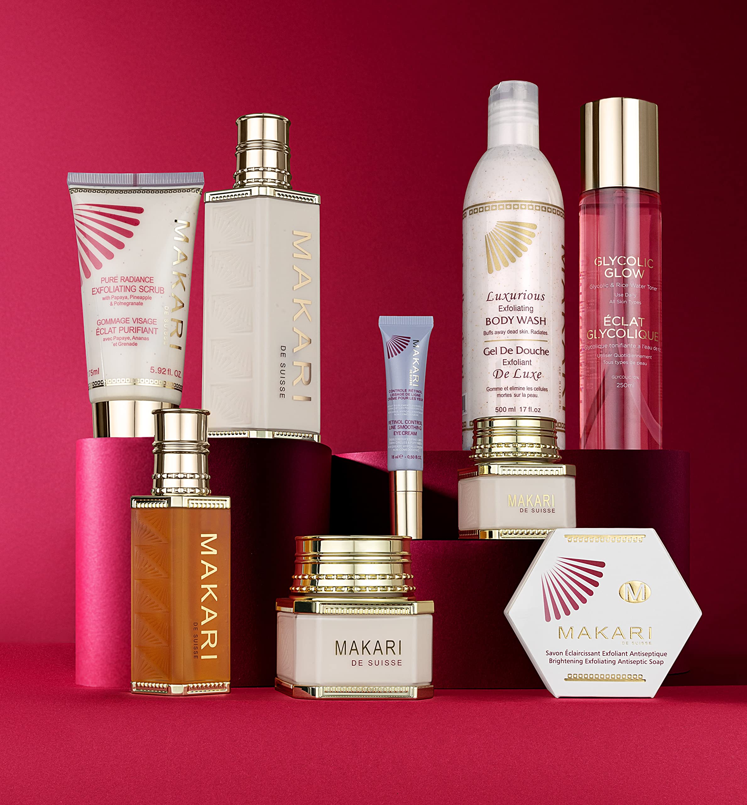 MAKARI Classic Day Radiance vegeclairine ingredients label emphasizes botanical brightening botanicals