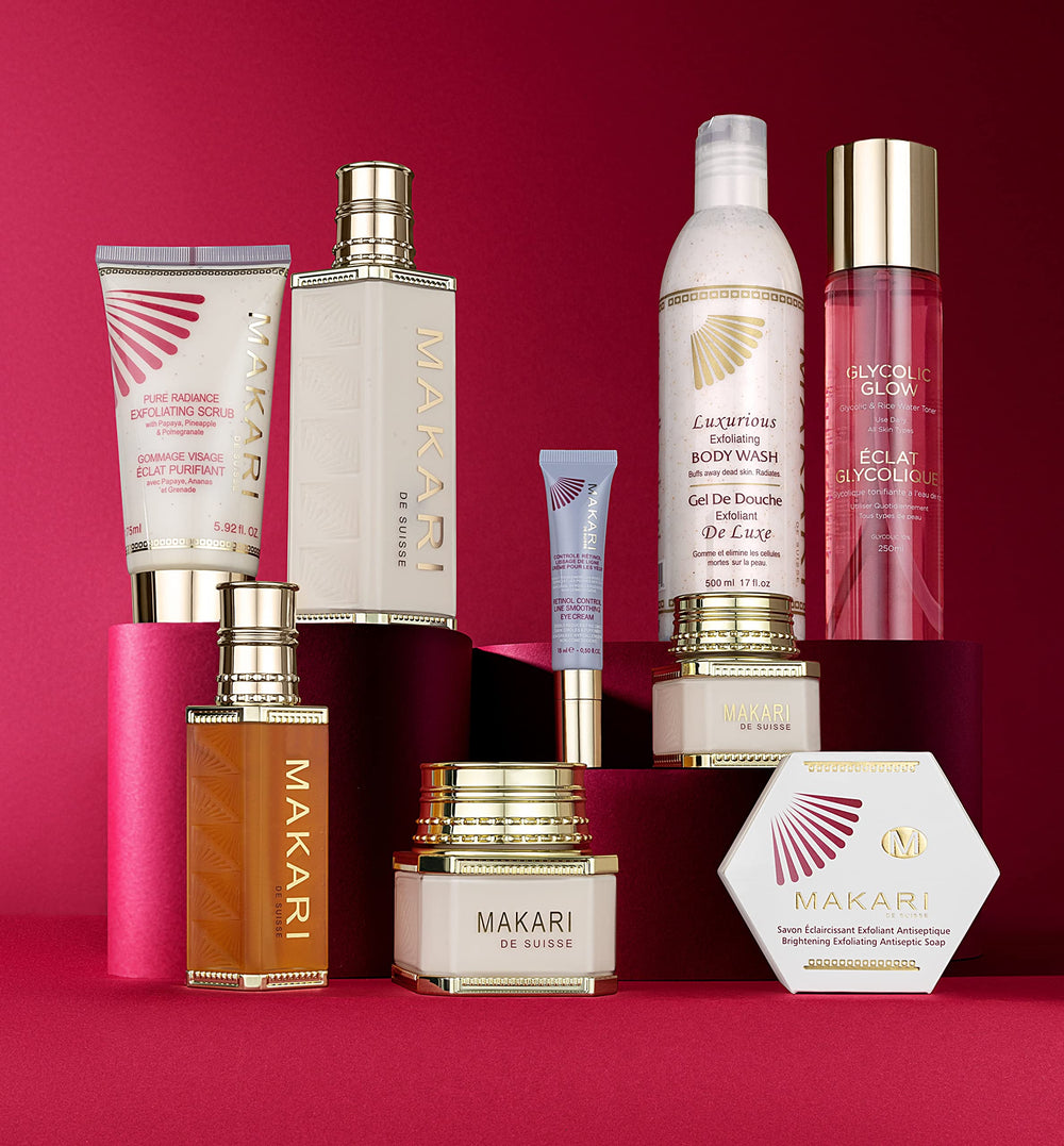 MAKARI Classic Day Radiance vegeclairine ingredients label emphasizes botanical brightening botanicals