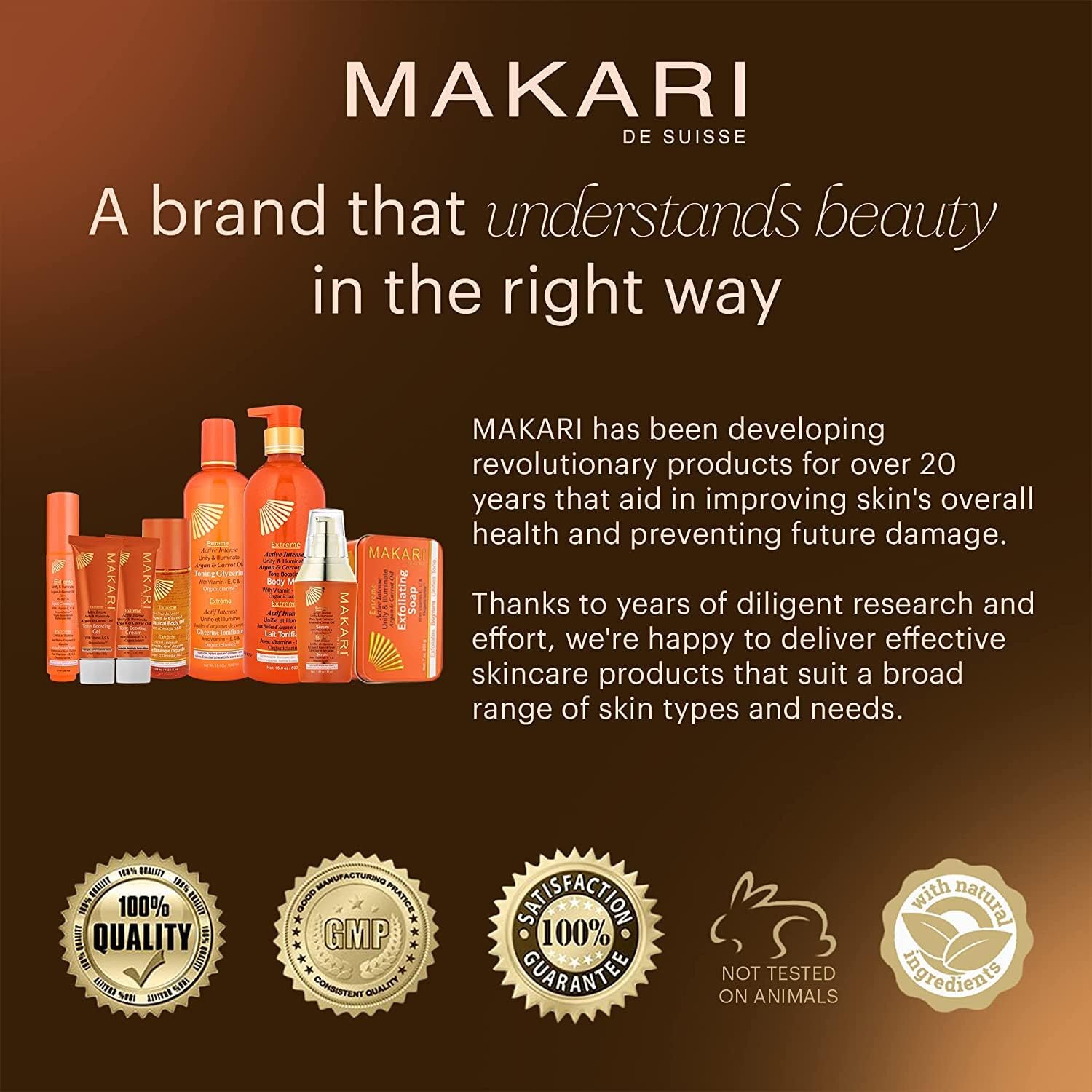 MAKARI Extreme Active Intense Carrot & Argan Body Milk vitamin E & C close-up