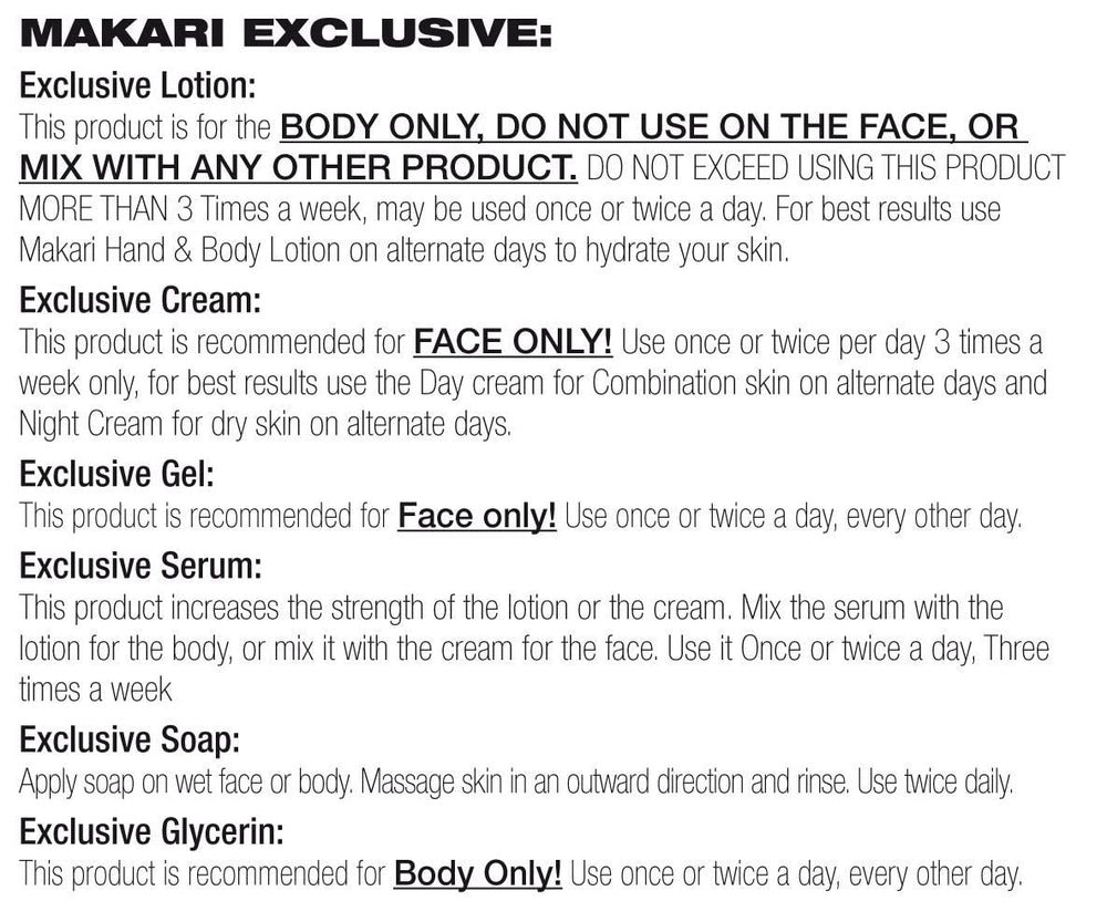 Makari Exclusive Tone-Boosting Face Cream bearberry extract promotes balanced tone