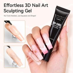 Makartt 3D gel nail art twin 15g tubes for long-lasting DIY sculpting.