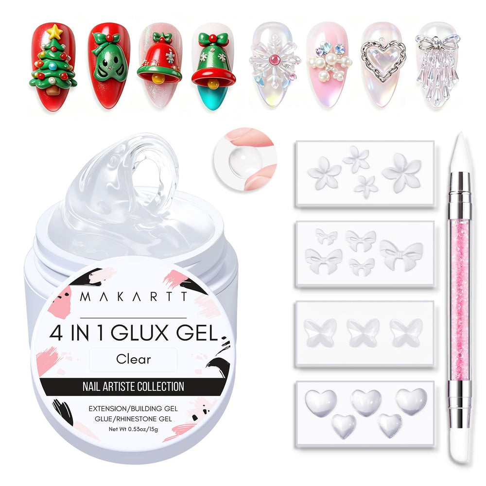 Makartt 3D gel nail art kit collection for at-home sculpting and extensions.