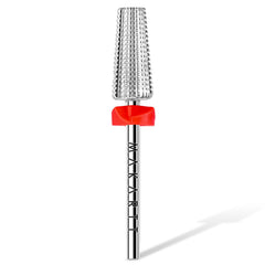 Makartt 5in1 nail drill bits close-up shows tungsten carbide tip for precise shaping.
