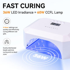 Makartt Aurora lamp detachable base enabling comfortable nail curing