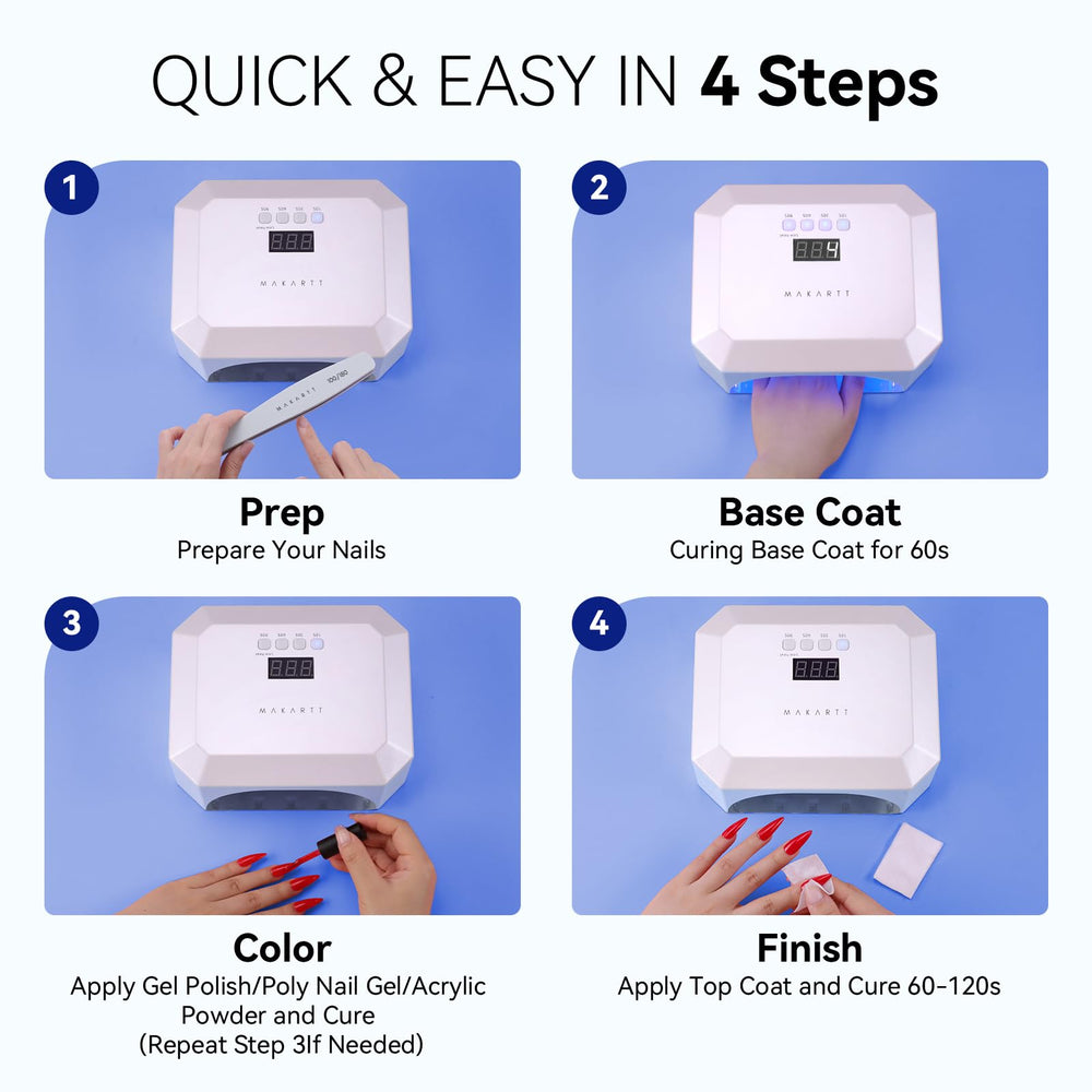 Makartt Aurora safety-tested nail lamp with reliable performance