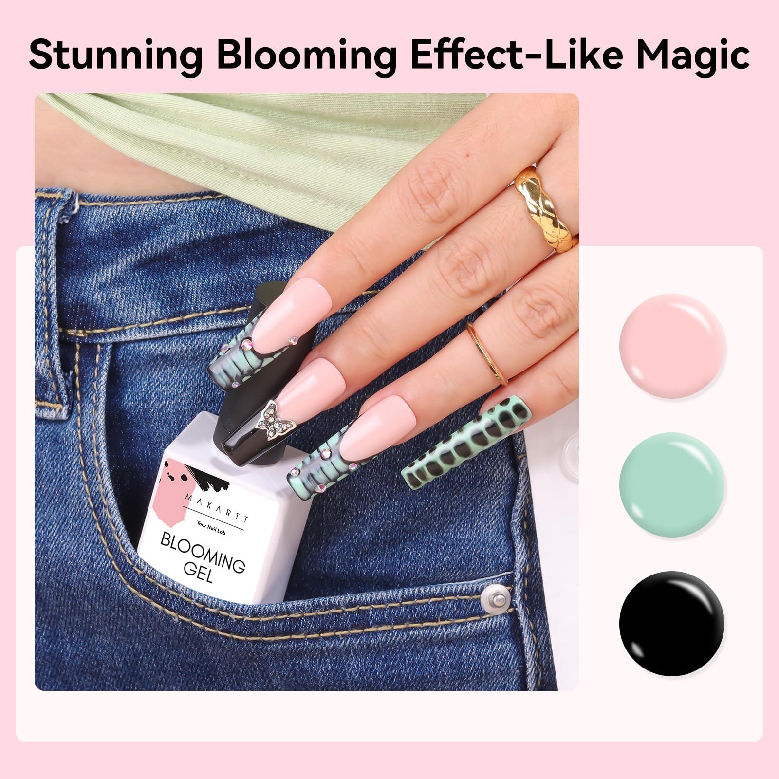 Makartt Blooming Gel-Clear color collision creates stunning blooming looks