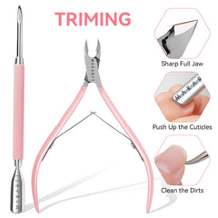 Makartt cuticle nipper stainless steel for precise, durable trimming.