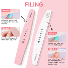 Makartt anti-slip cuticle pusher for clean, ergonomic nail prep.