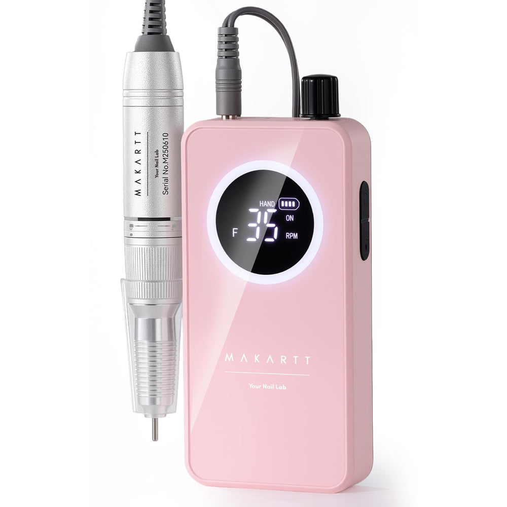 Makartt at-home nail drill in use for DIY manicure setup