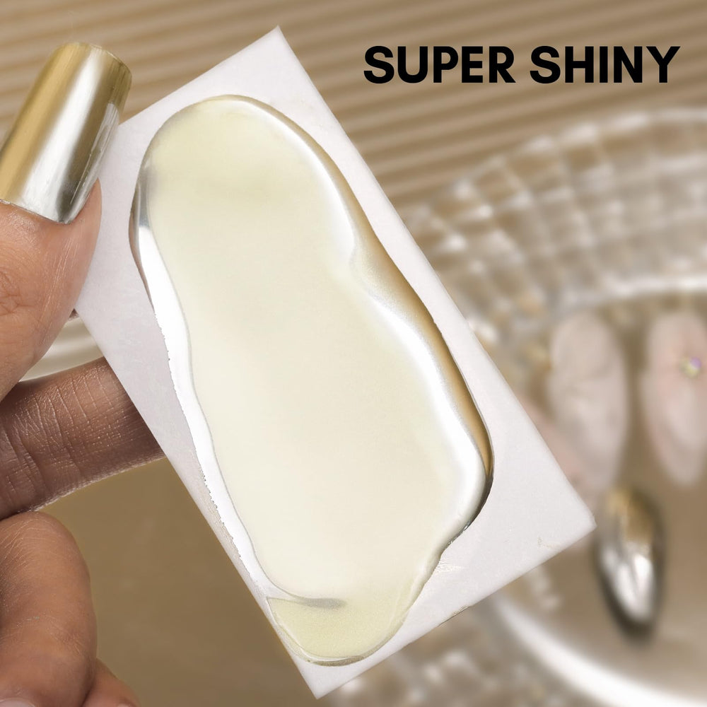 Makartt DIY chrome gel for creating sleek designs at home.