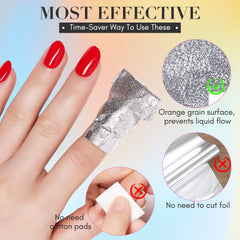Makartt foil wraps close-up showing premium aluminum foil and lint-free pads.