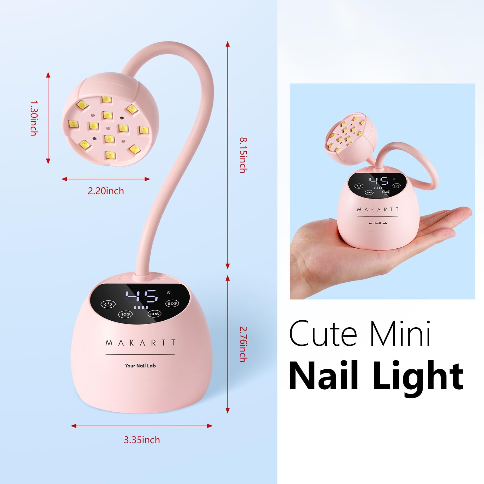Makartt gift-ready nail lamp appealing for nail art lovers