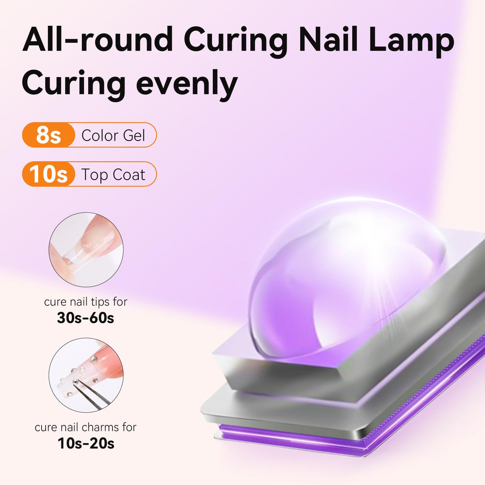 Makartt handheld UV nail lamp USB charging port for easy recharging
