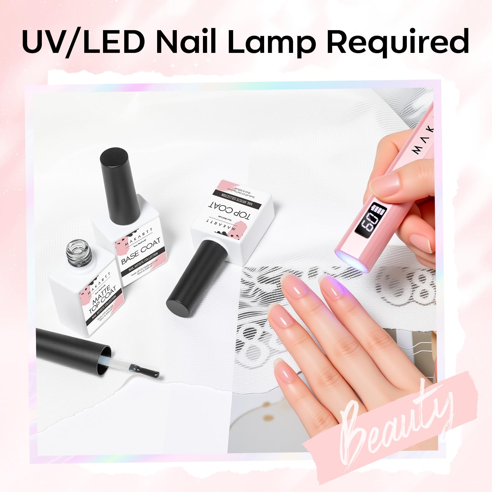Makartt Long-wear gel nails stay chip-resistant for weeks.