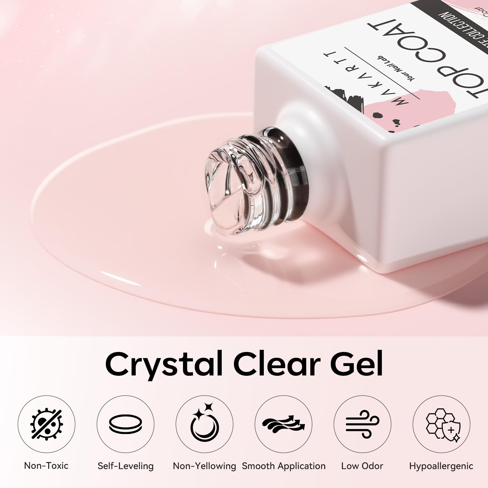 Makartt Low-odor formula offers a comfortable, safer nail routine.
