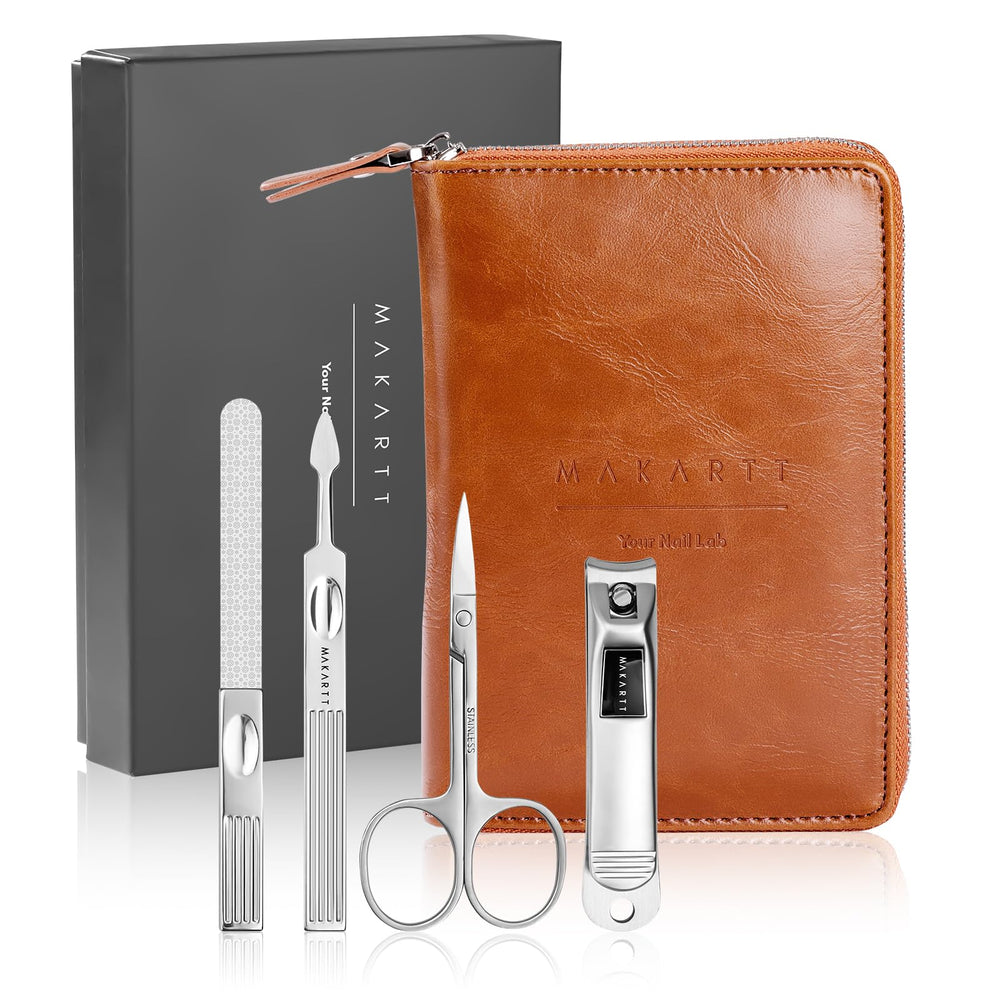 Makartt scissors-tweezers kit for precise brow shaping and grooming