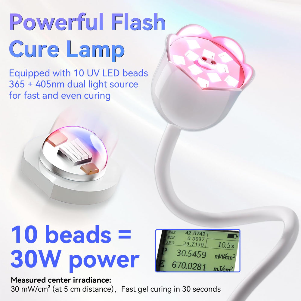 Makartt Mini UV Light gooseneck adjustable for precise curing position