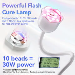 Makartt Mini UV Light gooseneck adjustable for precise curing position