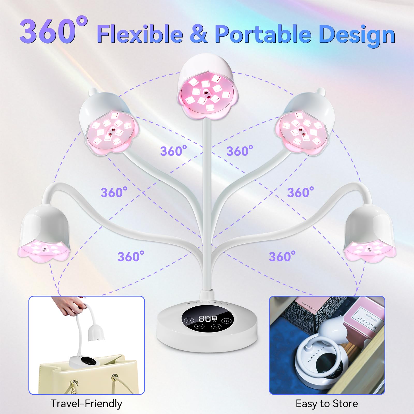 Makartt Mini UV Light ideal for home salon and DIY nails