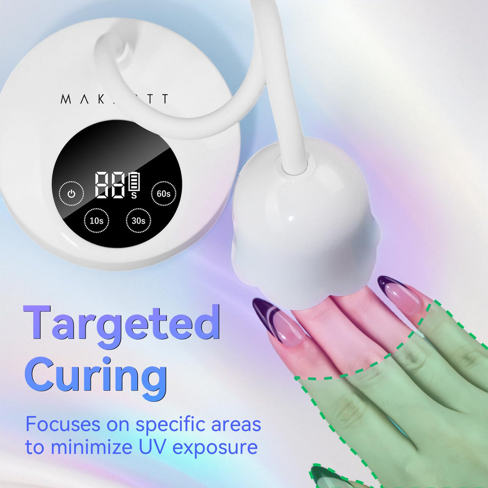 Makartt Mini UV Light rechargeable battery supports multiple manicures