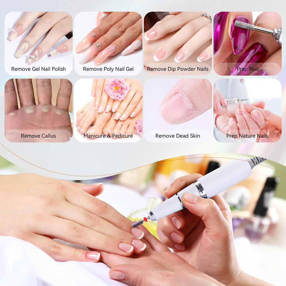 Makartt multi-function nail drill ideal for filing, carving, polishing