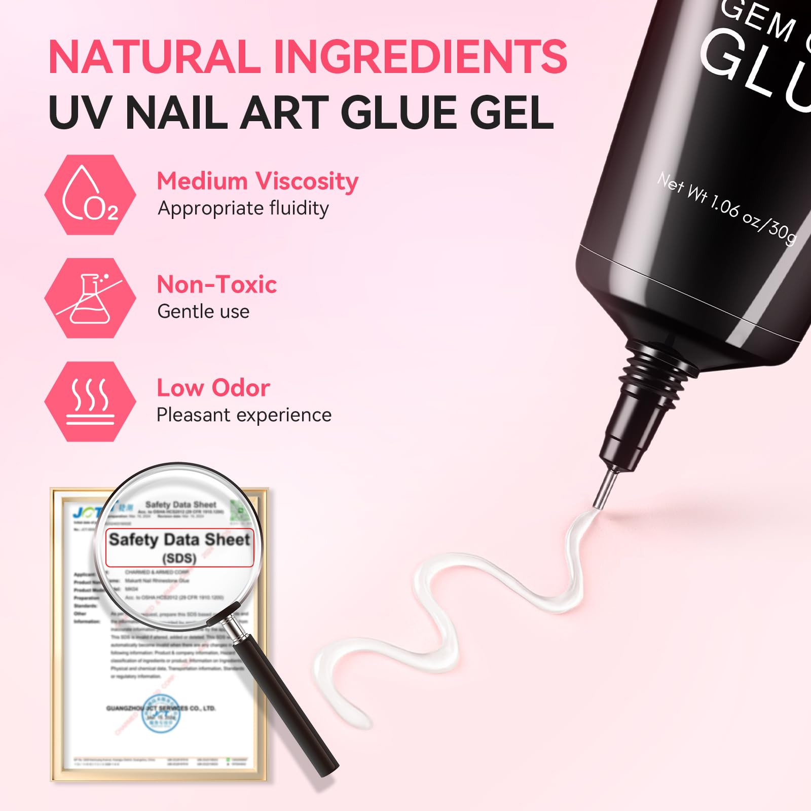 Makartt 60g gel for jewelry-like nail art effects.
