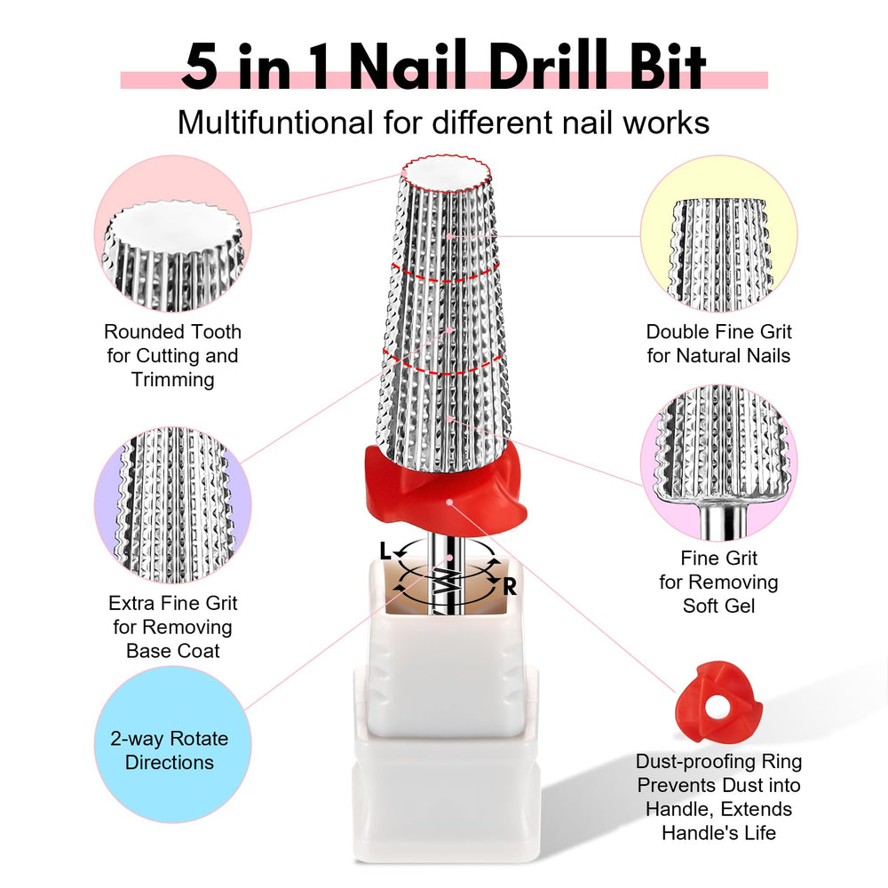 Makartt nail drill bits packaging gift set highlighting portable, gift-ready design.