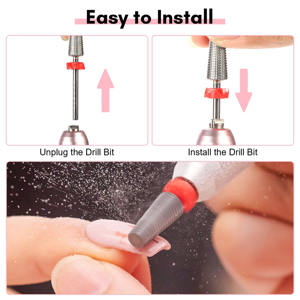 Makartt tungsten carbide bit delivers durable smoothing performance for manicures.