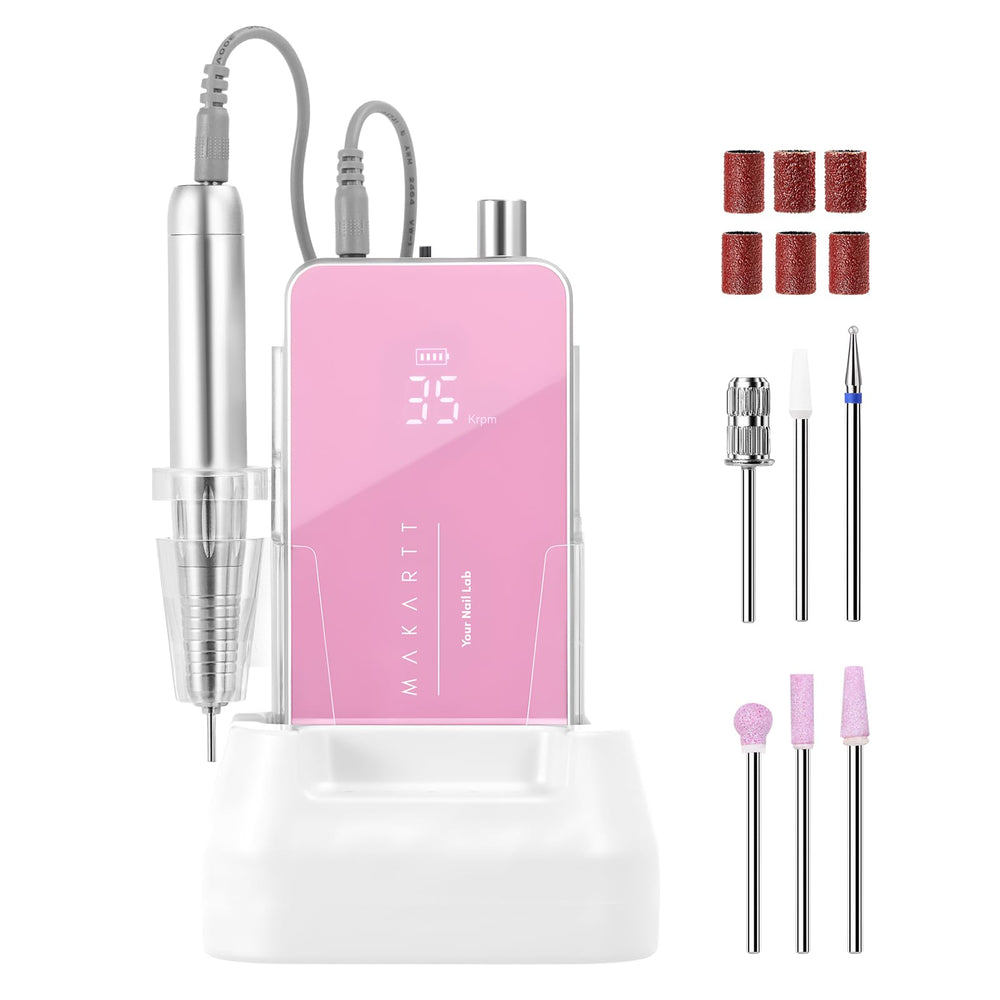 Makartt Nail Drill Professional with 60W coreless motor enables fast, precise filing for nails