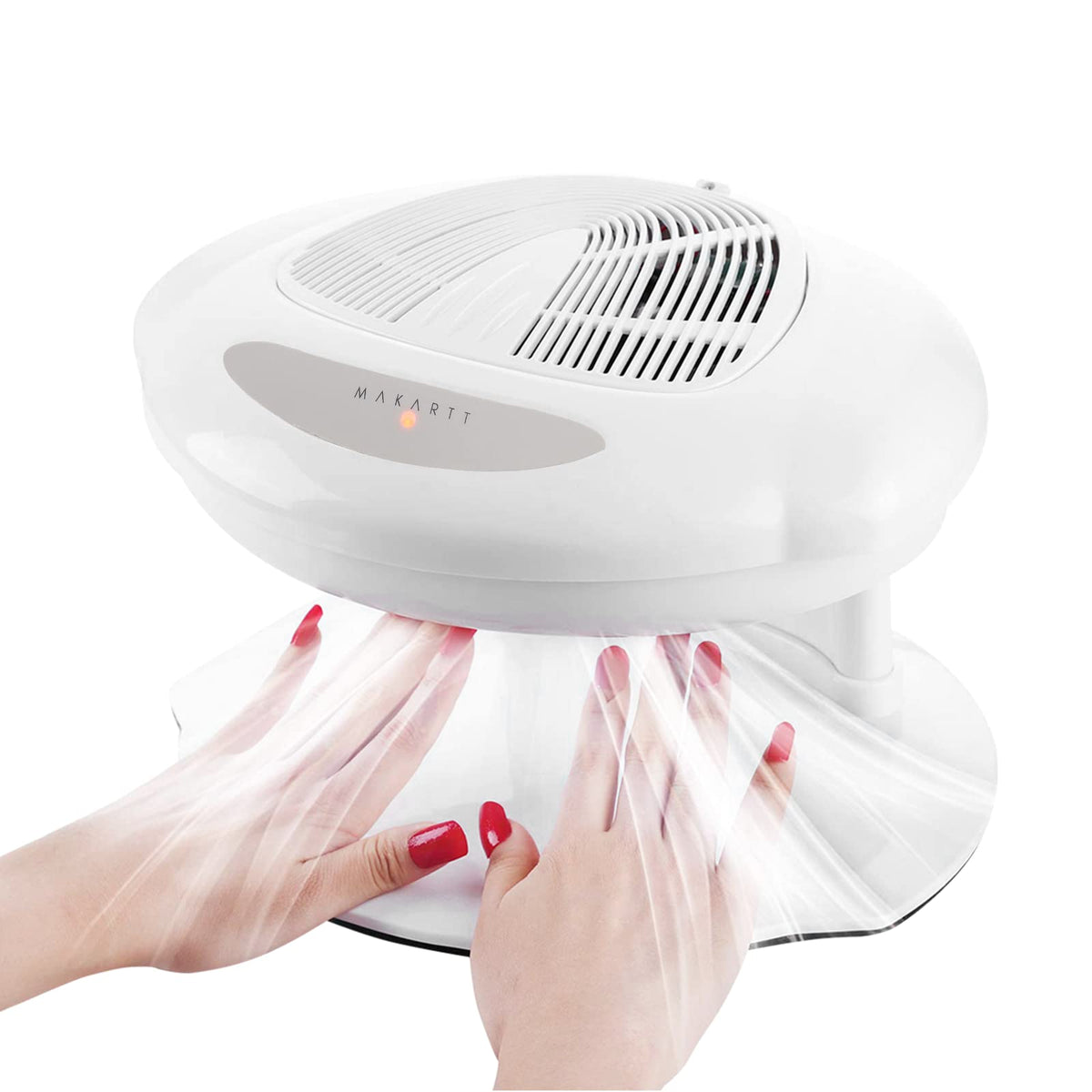 Makartt Nail Dryer with hands inside for even regular polish drying.