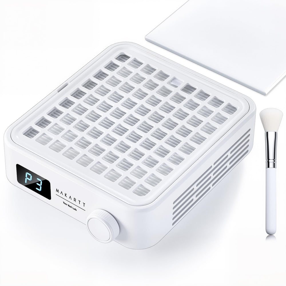 Makartt nail dust collector with 360° suction for a cleaner workspace.