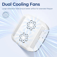 Makartt Nail Dust Collector top knob showcases stepless speed control for smooth adjustments