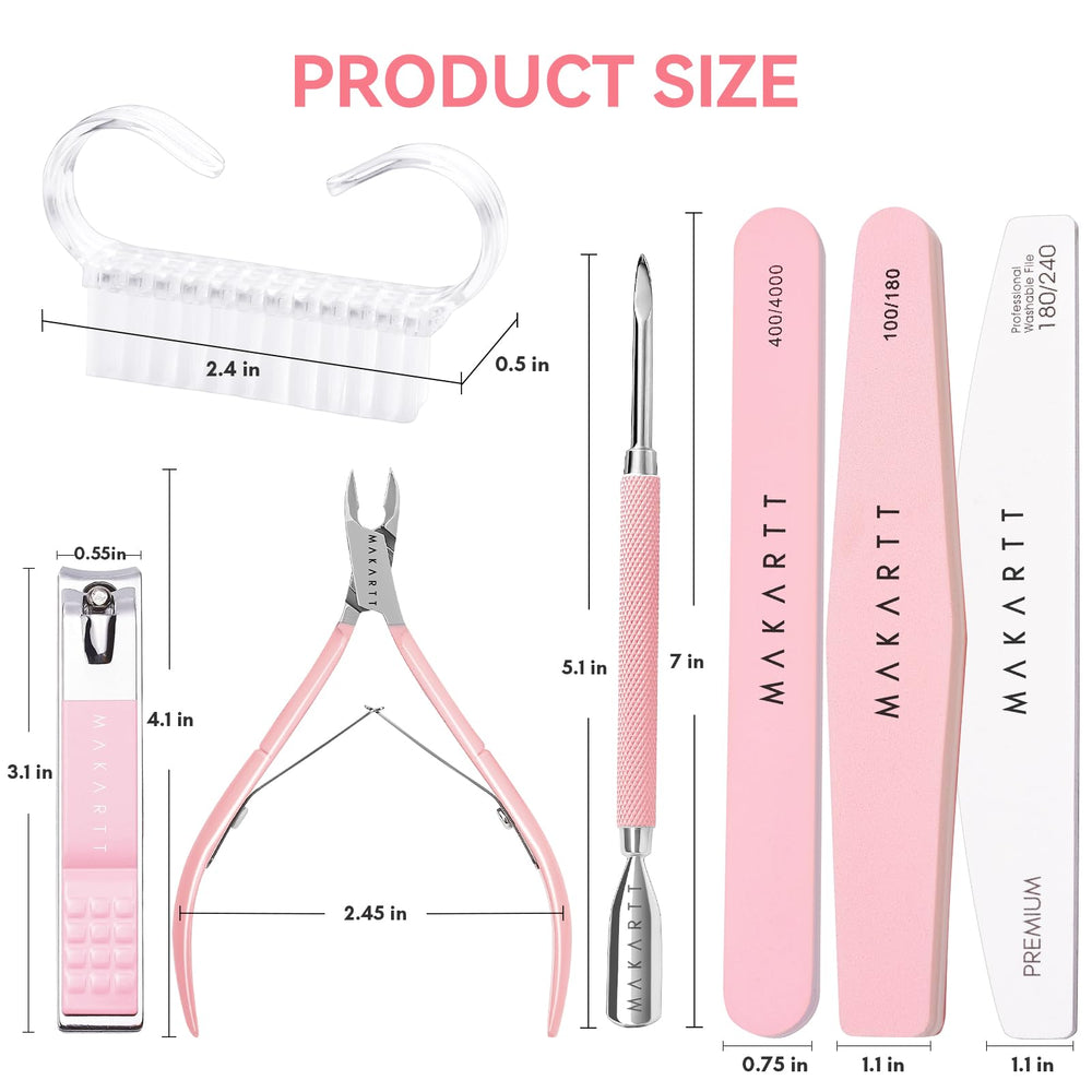 Makartt nail files 180/240 grit for shaping and prep.