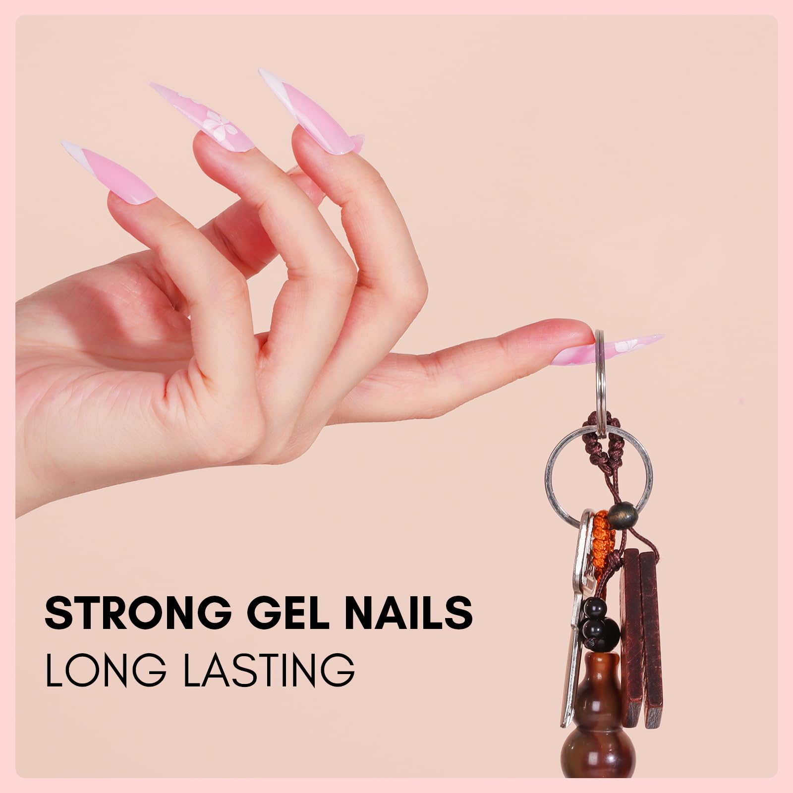 Makartt nail gel kit delivers a durable finish with flexible extension for long wear.