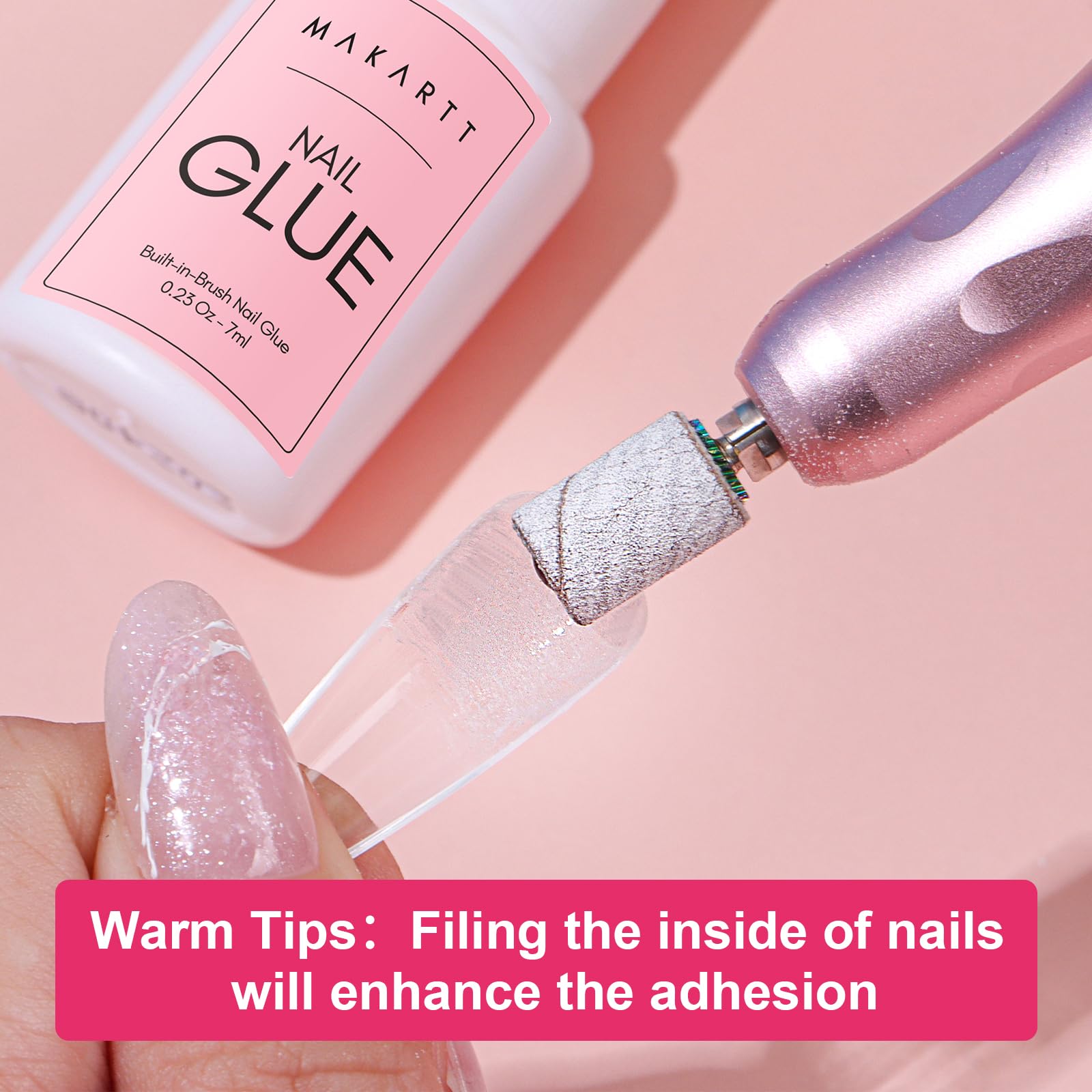 Makartt brush-on applicator enabling precise glue application