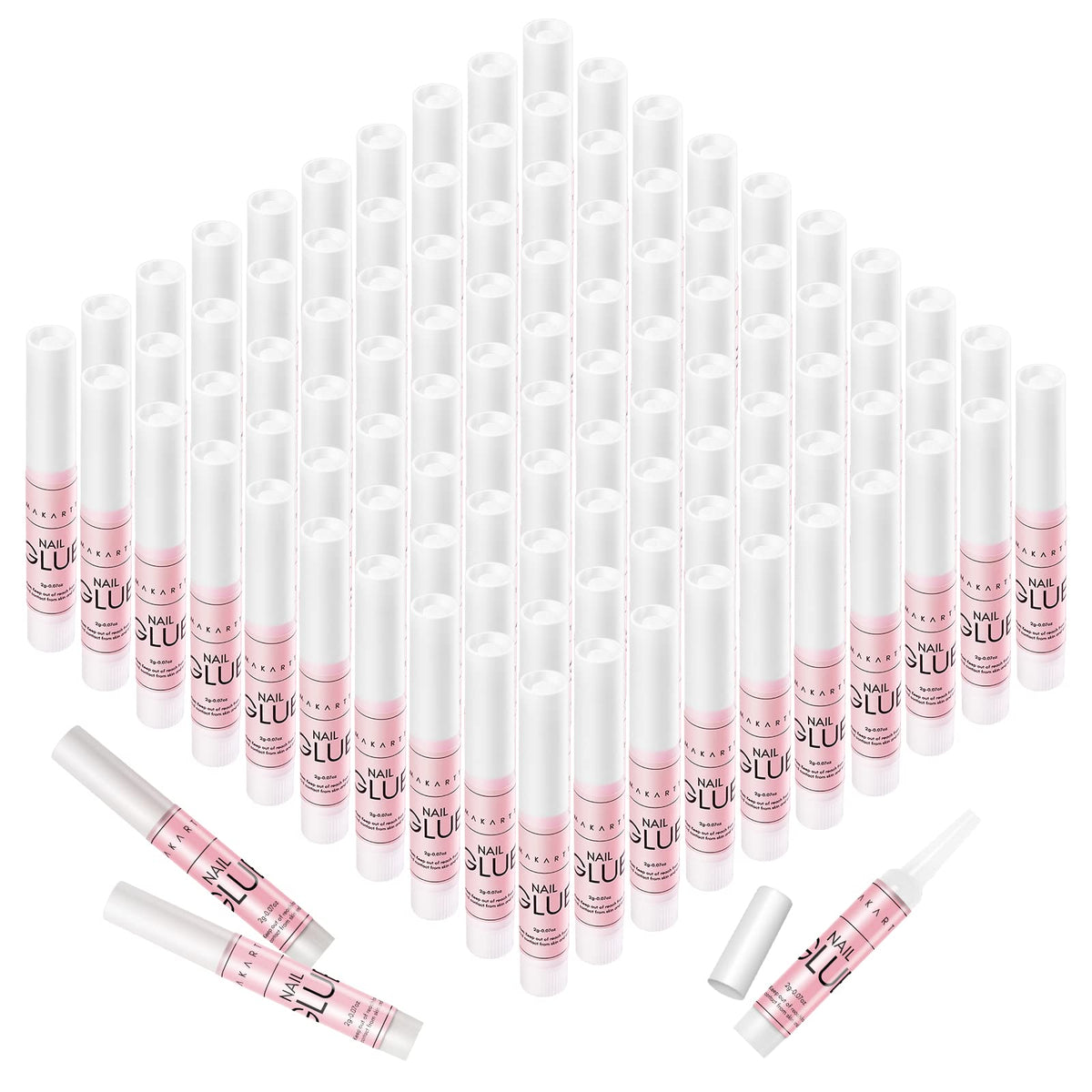 Makartt nail glue cap close-up shows strong bonding potential.