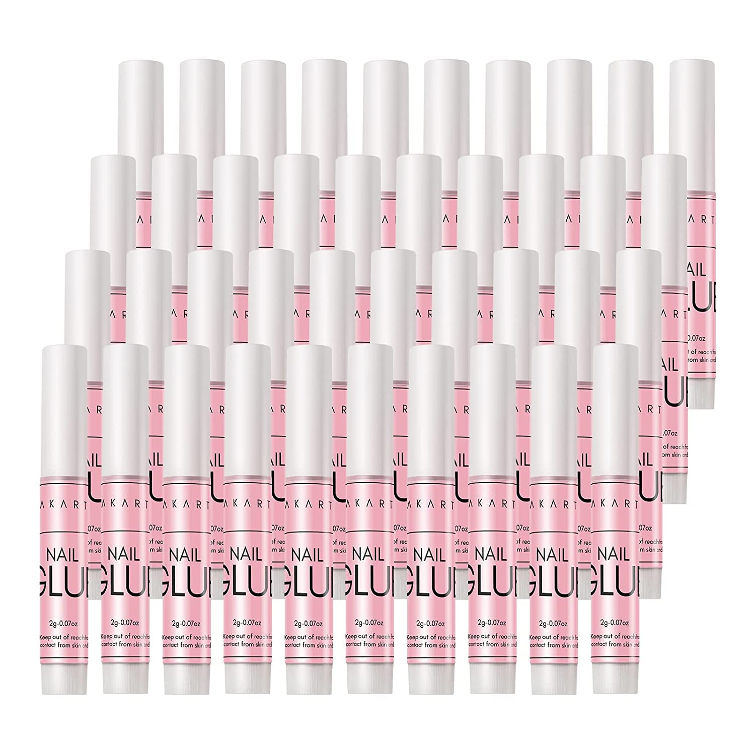 Makartt nail glue on fake nails demonstrates practical repair.